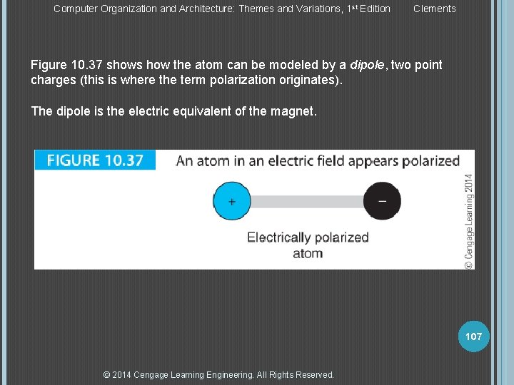 Computer Organization and Architecture: Themes and Variations, 1 st Edition Clements Figure 10. 37