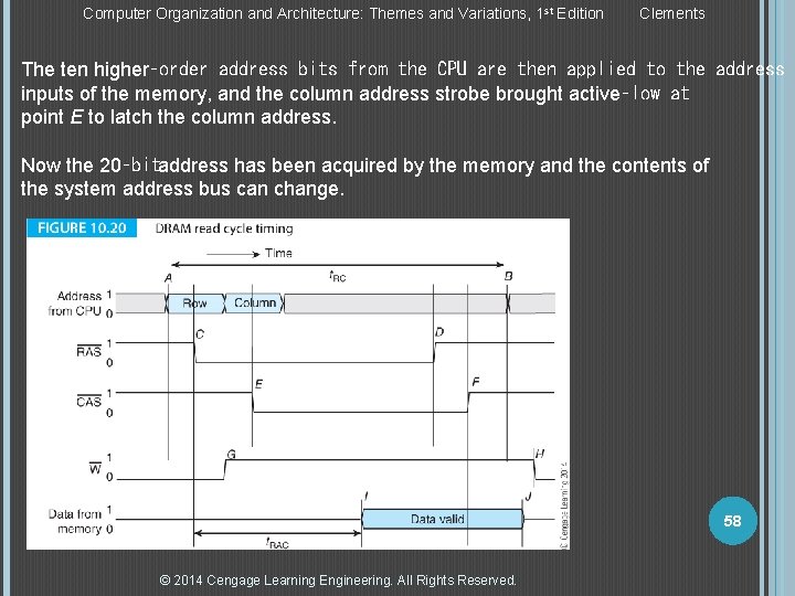 Computer Organization and Architecture: Themes and Variations, 1 st Edition Clements The ten higher‑order