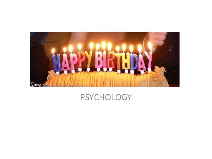 HAPPY BIRTHDAY PSYCHOLOGY 
