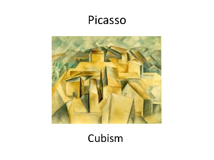 Picasso Cubism 