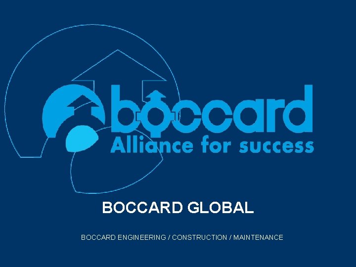 industrie BOCCARD GLOBAL BOCCARD ENGINEERING / CONSTRUCTION / MAINTENANCE 