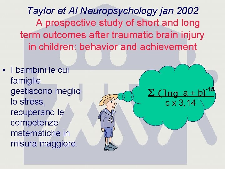 Taylor et Al Neuropsychology jan 2002 A prospective study of short and long term