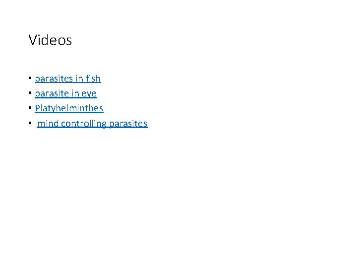 Videos • parasites in fish • parasite in eye • Platyhelminthes • mind controlling Videos • parasites in fish • parasite in eye • Platyhelminthes • mind controlling
