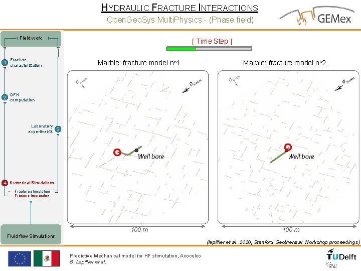 HYDRAULIC FRACTURE INTERACTIONS Open. Geo. Sys Multi. Physics - (Phase field) Field work Fracture