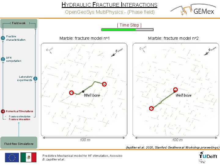 HYDRAULIC FRACTURE INTERACTIONS Open. Geo. Sys Multi. Physics - (Phase field) Field work Fracture