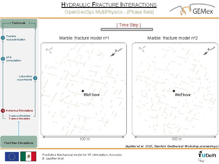 HYDRAULIC FRACTURE INTERACTIONS Open. Geo. Sys Multi. Physics - (Phase field) Field work Fracture