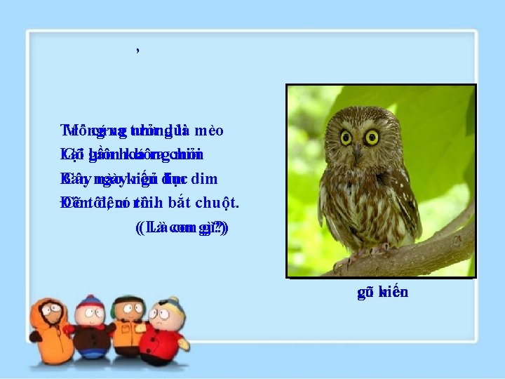 , Trông Mỏ cứng xa tưởng như dùi là mèo Lại Gõ gần luônhoá , Trông Mỏ cứng xa tưởng như dùi là mèo Lại Gõ gần luônhoá