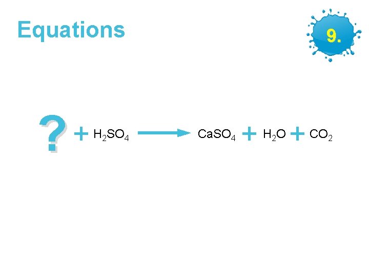 Equations ? + H SO 2 4 GCSE Chemistry – Making Salts 9. Ca.