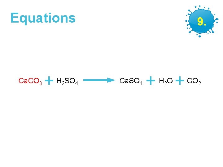 Equations Ca. CO 3 + H SO 2 4 GCSE Chemistry – Making Salts