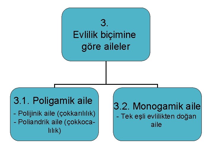 3. Evlilik biçimine göre aileler 3. 1. Poligamik aile - Polijinik aile (çokkarılılık) -