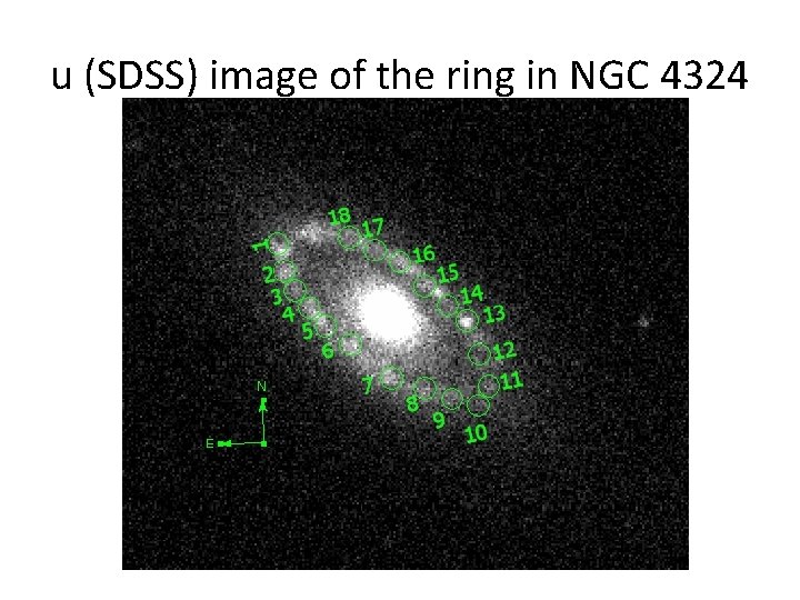 u (SDSS) image of the ring in NGC 4324 