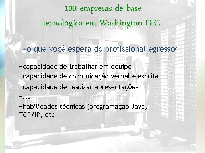 100 empresas de base tecnológica em Washington D. C. • o que você espera