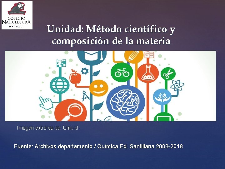 Unidad: Método científico y composición de la materia Imagen extraída de: Unlp. cl Fuente: