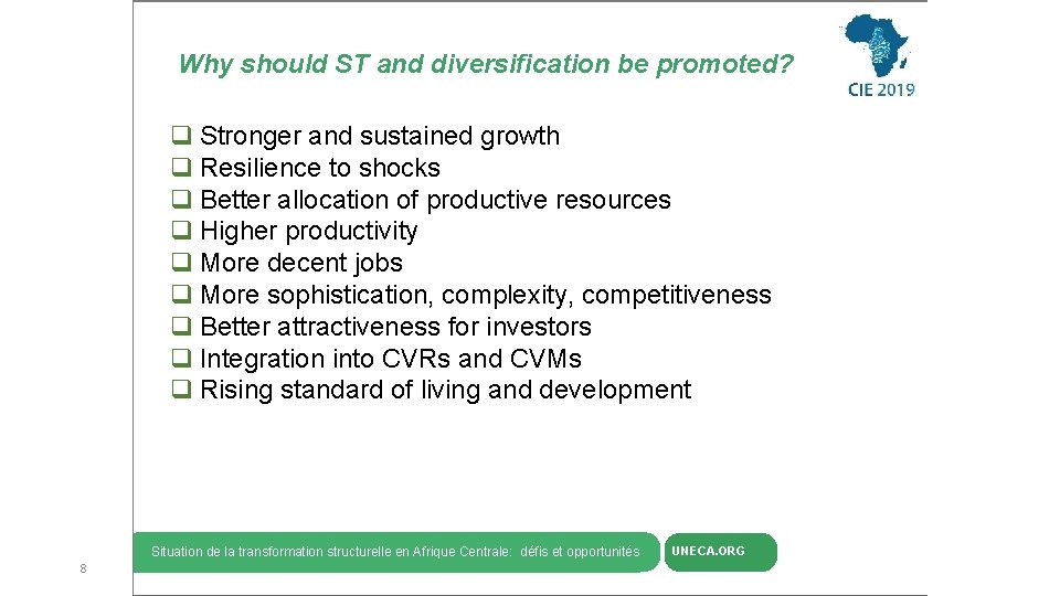Economic Diversification through Resource-based and trade-induced Industrialation Why should ST and diversification be promoted?