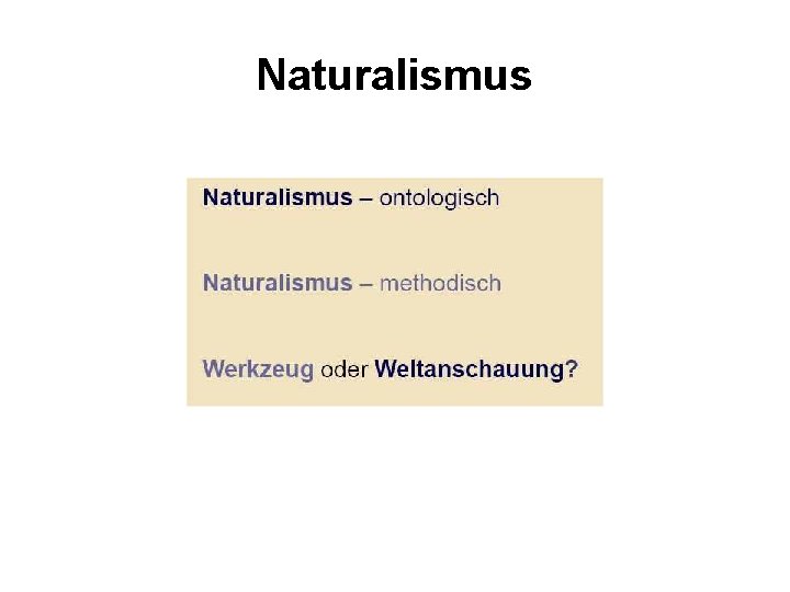 Naturalismus 