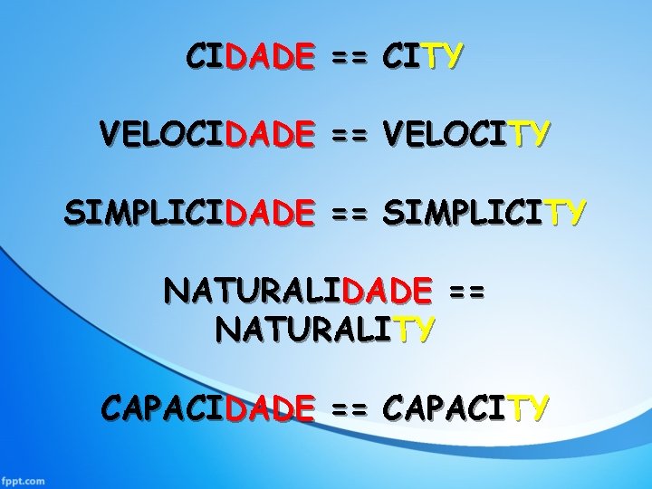 CIDADE == CITY VELOCIDADE == VELOCITY SIMPLICIDADE == SIMPLICITY NATURALIDADE == NATURALITY CAPACIDADE ==