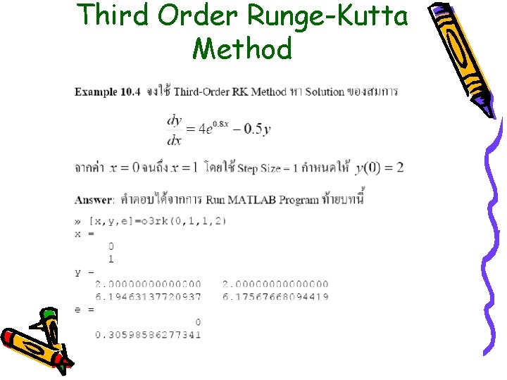 Third Order Runge-Kutta Method 
