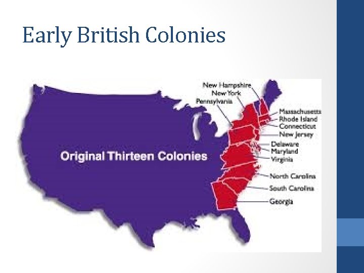 Early British Colonies 