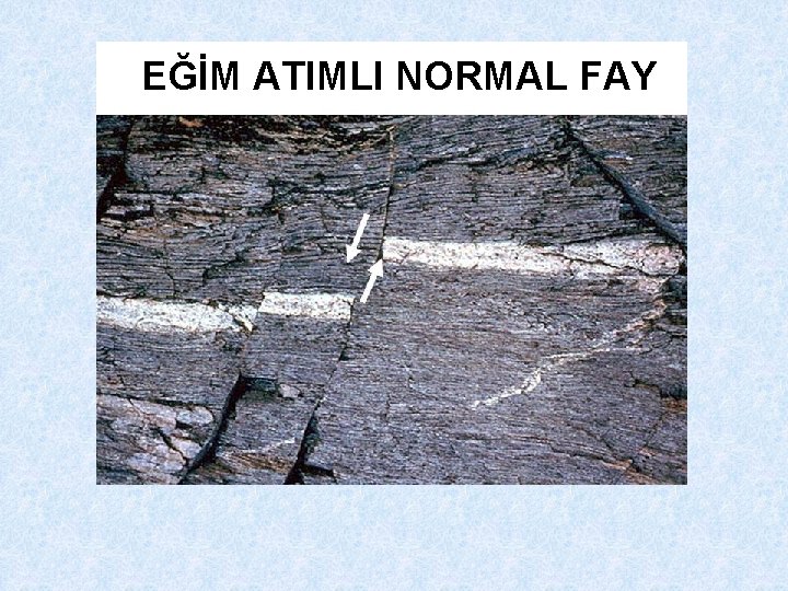 EĞİM ATIMLI NORMAL FAY 