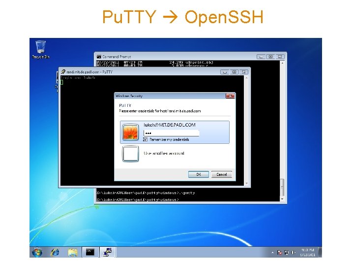 Pu. TTY Open. SSH 