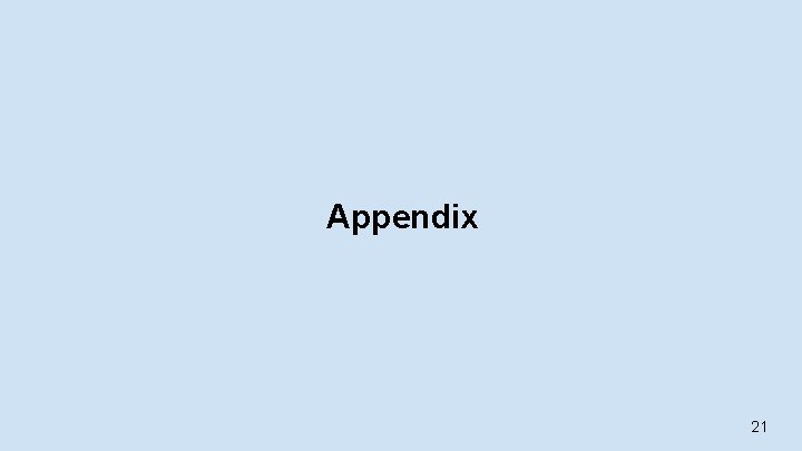 Appendix 21 