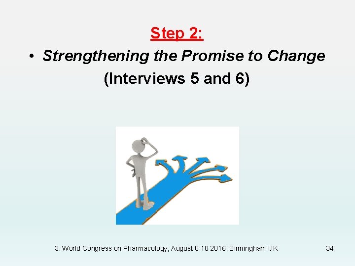 Step 2: • Strengthening the Promise to Change (Interviews 5 and 6) 3. World