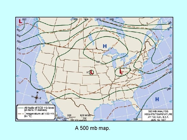 A 500 mb map. 