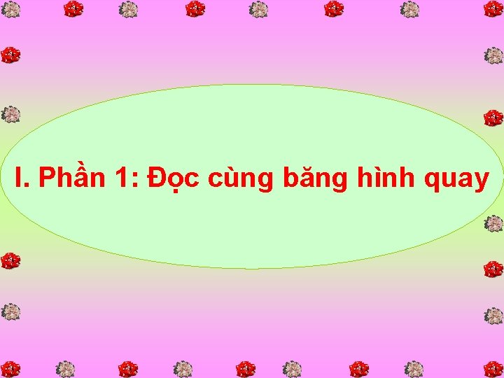 I. Phần 1: Đọc cùng băng hình quay 