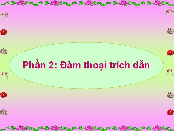 Phần 2: Đàm thoại trích dẫn 