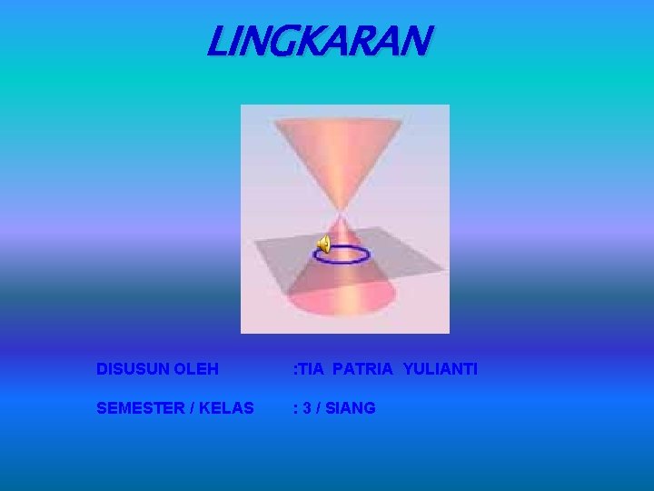 LINGKARAN DISUSUN OLEH : TIA PATRIA YULIANTI SEMESTER / KELAS : 3 / SIANG