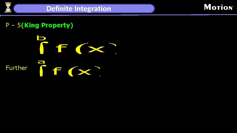 Definite Integration P – 5(King Property) Further 