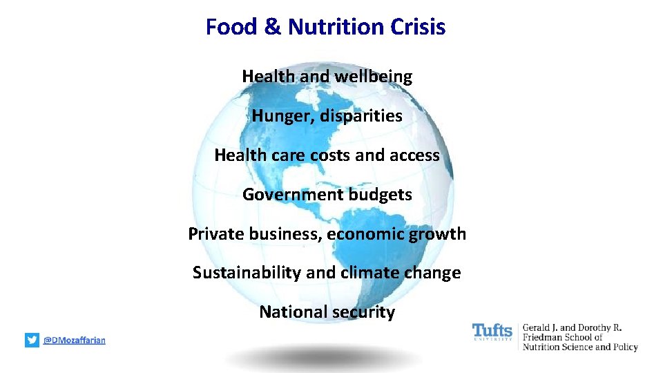 Food & Nutrition Crisis Health and wellbeing Hunger, disparities Health care costs and access