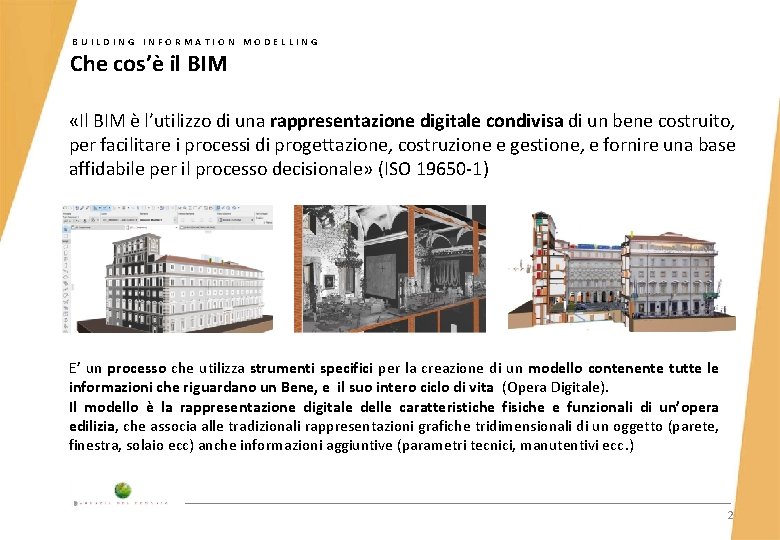 Patrimonio Digitale Il BIM in Agenzia del Demanio