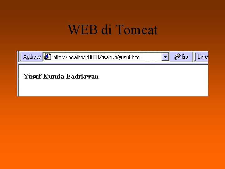 WEB di Tomcat 