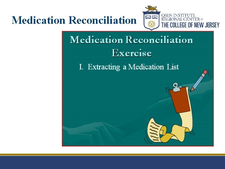 Medication Reconciliation 