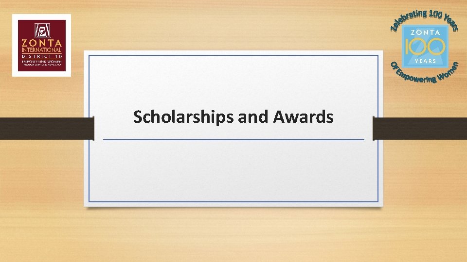 Scholarships and Awards 