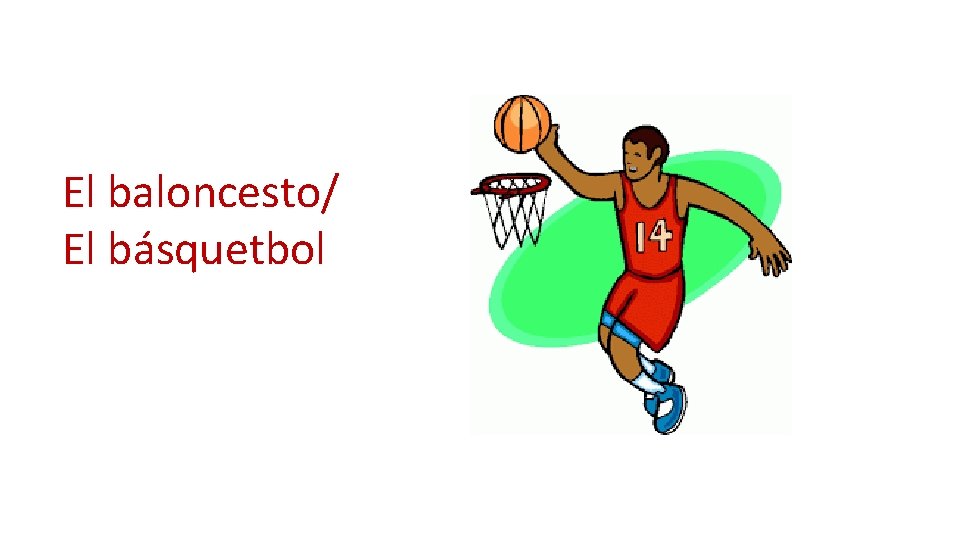 El baloncesto/ El básquetbol 