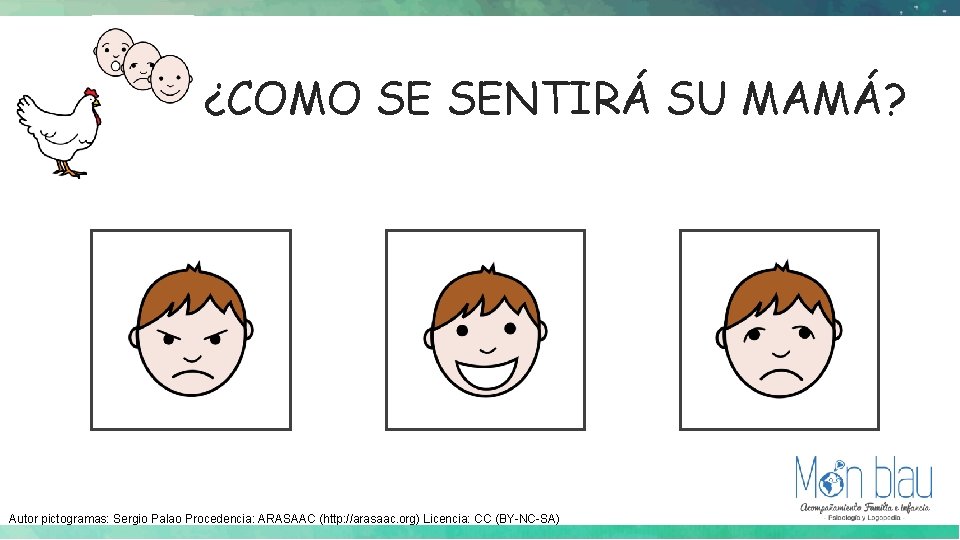 ¿COMO SE SENTIRÁ SU MAMÁ? Autor pictogramas: Sergio Palao Procedencia: ARASAAC (http: //arasaac. org) ¿COMO SE SENTIRÁ SU MAMÁ? Autor pictogramas: Sergio Palao Procedencia: ARASAAC (http: //arasaac. org)