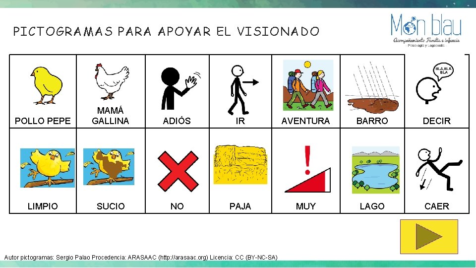 PICTOGRAMAS PARA APOYAR EL VISIONADO POLLO PEPE MAMÁ GALLINA ADIÓS IR AVENTURA BARRO DECIR PICTOGRAMAS PARA APOYAR EL VISIONADO POLLO PEPE MAMÁ GALLINA ADIÓS IR AVENTURA BARRO DECIR