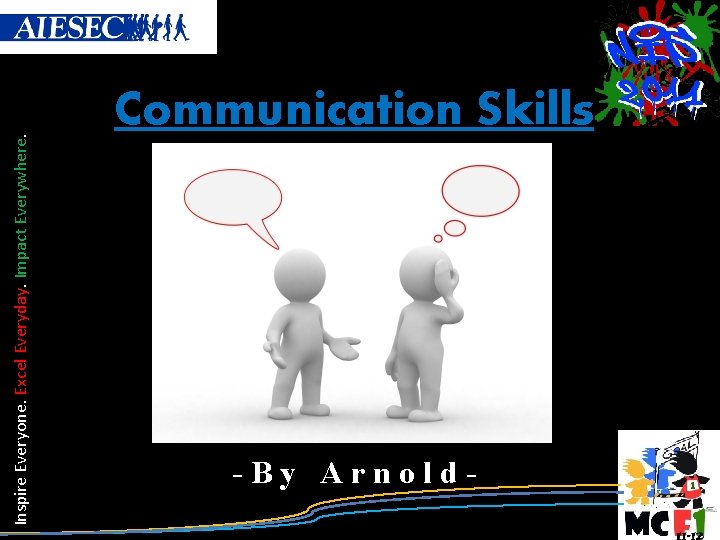 Inspire Everyone. Excel Everyday. Impact Everywhere. Communication Skills -By Arnold- 