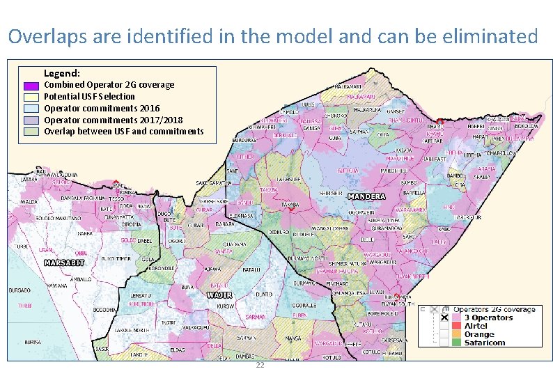 Overlaps are identified in the model and can be eliminated Legend: Combined Operator 2