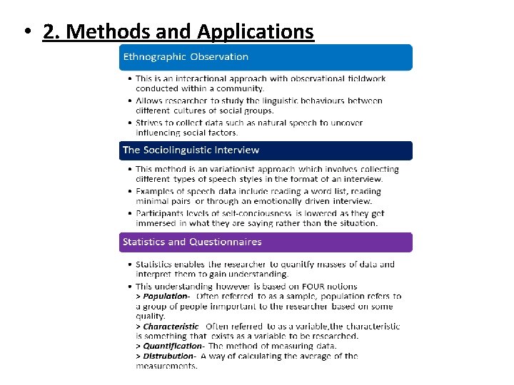  • 2. Methods and Applications 