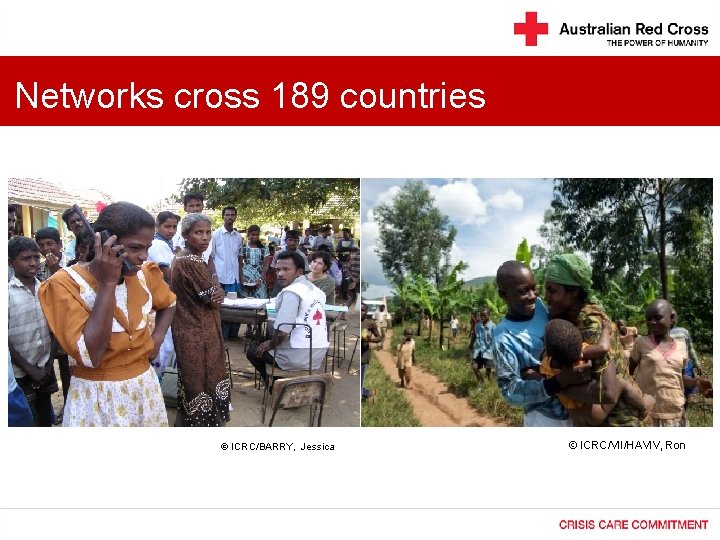 Networks cross 189 countries ICRC/BARRY, Jessica • ICRC/VII/HAVIV, Ron 