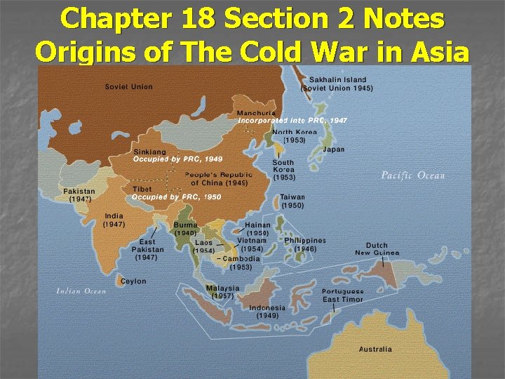 Chapter 18 Section 2 Notes Origins of The