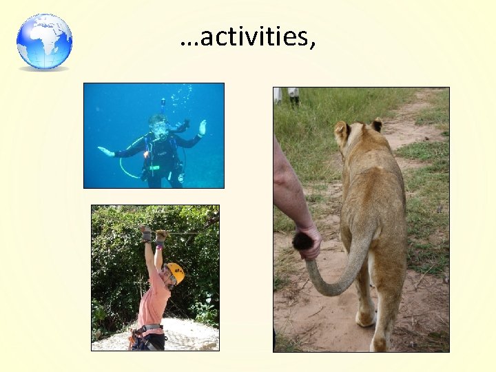 …activities, 