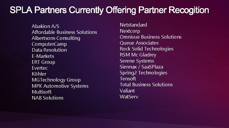 Abakion A/S Affordable Business Solutions Albertsons Consulting Computer. Camp Data Resolution E-Markets ERT Group