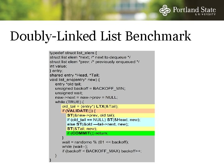 Doubly-Linked List Benchmark 