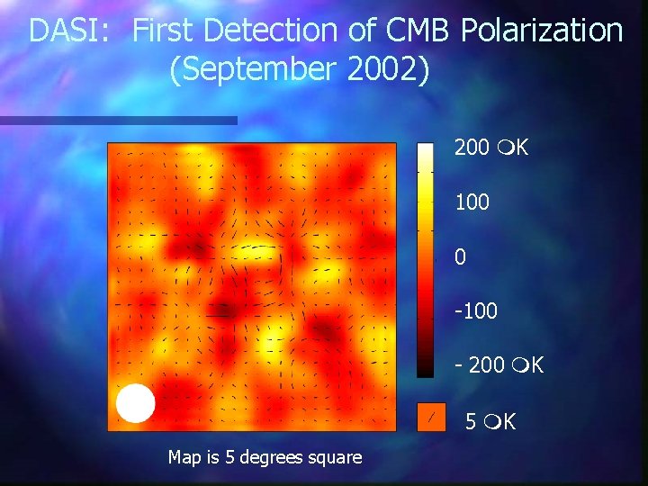 DASI: First Detection of CMB Polarization (September 2002) 200 K 100 0 -100 -