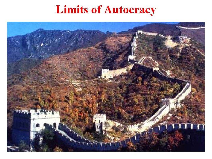 Limits of Autocracy 