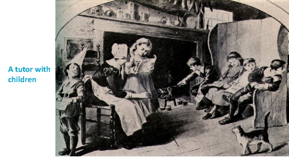 A tutor with children 